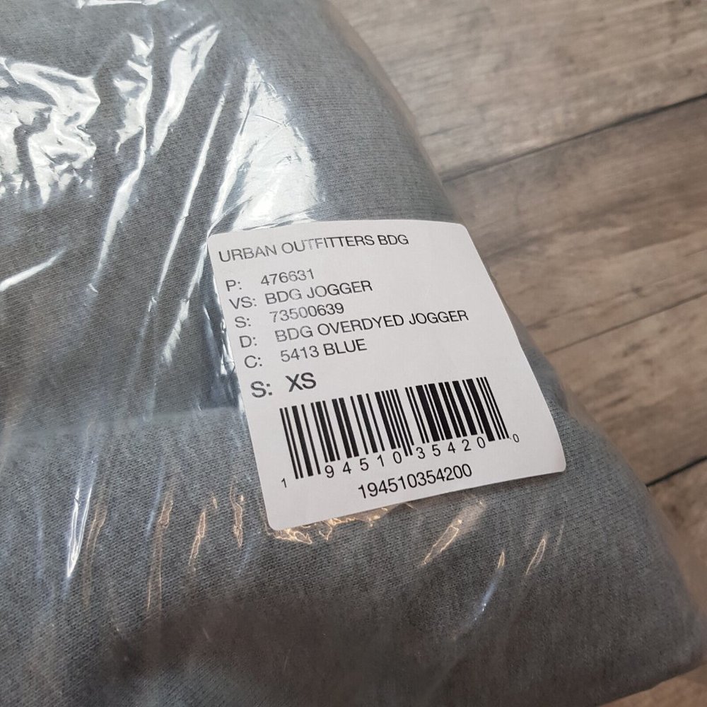 Urban Outfitters BDG Joggers Jogging Bottoms XS UK 6 Light Blue Unisex BNWT - Picture 10 of 11